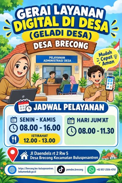GERAI LAYANAN DIGITAL DI DESA (GELADI DESA) DESA BRECONG